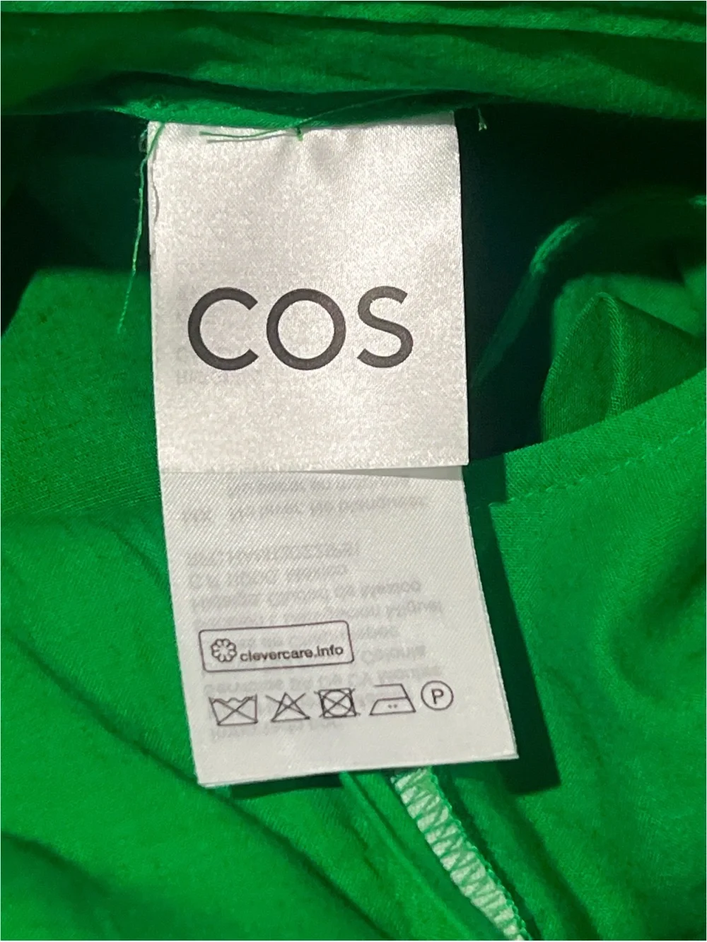 Cos Pants Women’s 4 Green Wide Leg High Waisted Linen Blend Trousers